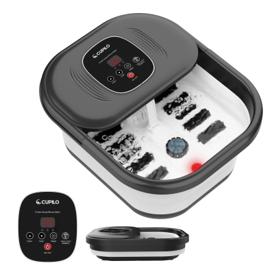 CuPiLo Collapsible Foot Spa Bath Massager with Heat Bubbles – CPL-5538