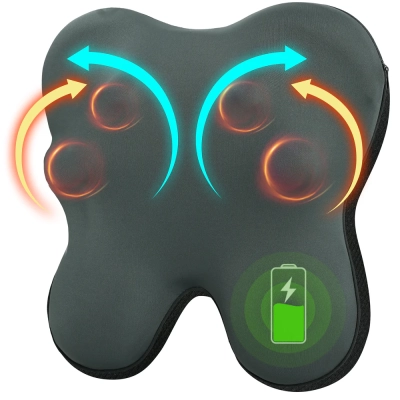 CuPiLo Cordless Shiatsu Neck and Back Massager for Muscle Pain Relief – CPL-1147