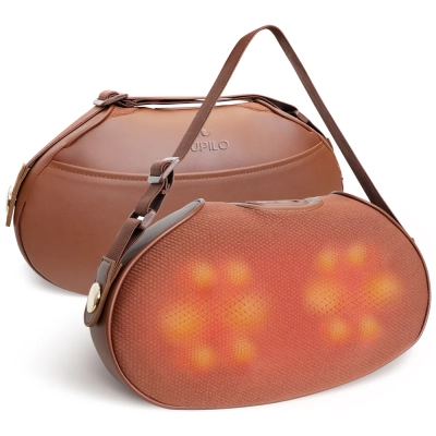 CuPiLo Shiatsu Back and Neck Massager – Cordless Back and Shoulder Massager with Heat – CPL-1148